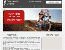 Tablet Screenshot of launcestoncycles.co.uk